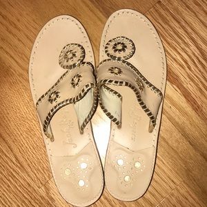 Jack Rogers Nantucket thong sandals in baby camel